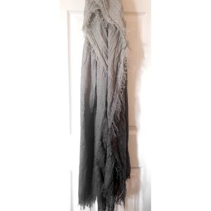 Urban Outfitters Grey Ombre Long Scarf